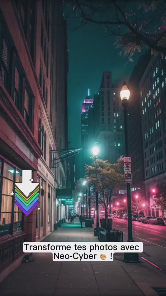 10 Presets Lightroom Neo-Cyber – Cyan-Magenta 2025